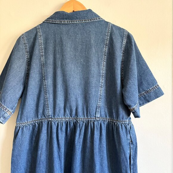 Aligne Effy Tie Front Denim Midi Dress NEW - Picture 5 of 7